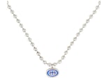 Gucci Sterling Silver Interlocking G Boule Necklace Silver
