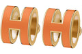 Hermes Earrings Pop H Orange